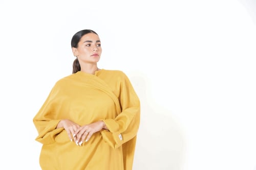 Full Yellow Abaya