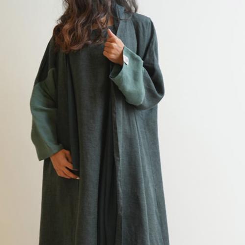 Two Green Shades Abaya
