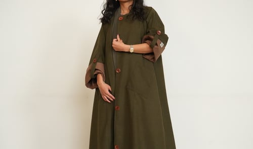 Olive Cashmere Coat