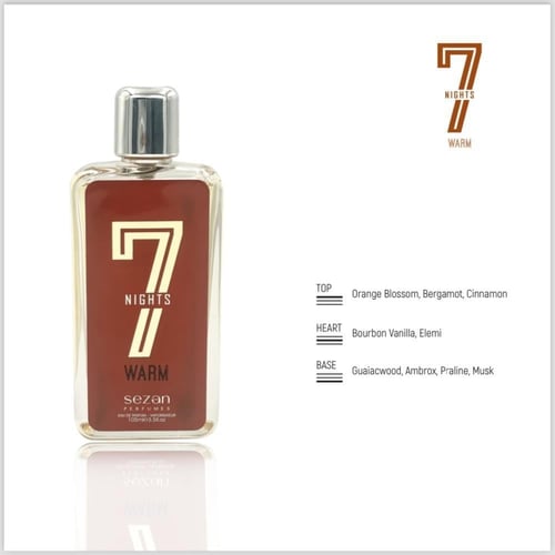 عطر سيزان 7 نايت وارم او دي بارفيوم 105 مل