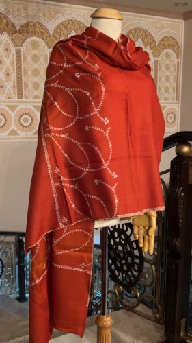 شال كشميري تطريز ناعم 35