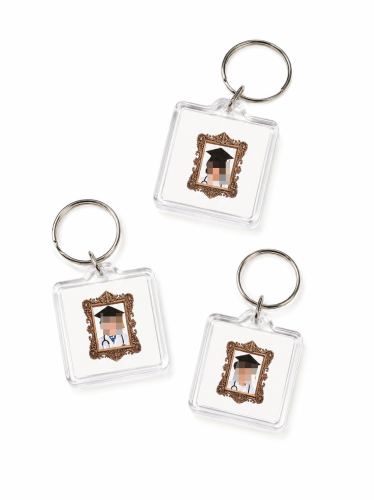 Transparent medals (small square)