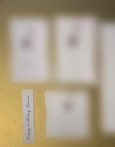 Small rectangular cotton paper