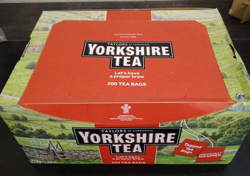 كرتون شاي يوركشاير كلاسيكي 200 ظرف مغلف مستورد لند...