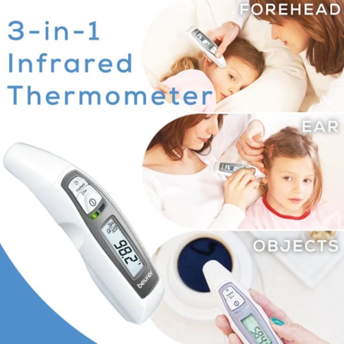 ميزان حرارة متعدد الوظائف من بيورير أبيض, FT 65