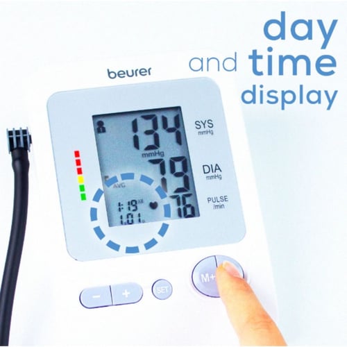 جهاز قياس ضغط الدم من أعلى الذراع من بيورير ,أبيض...