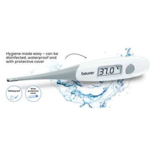 ميزان قياس الحراره إلالكتروني من بيورير أبيض, FT15...