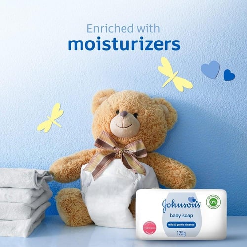 صابون جونسون للأطفال - 125 جرام (عبوة من 6 قطع)