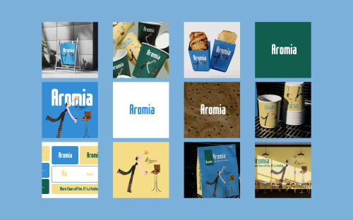 Aromia هوية تجارية جاهزة للبيع مع تعديل الاسم - تن...