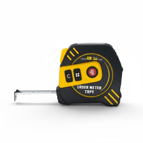 متر قياس 5m مع ليزر شاشة LCD