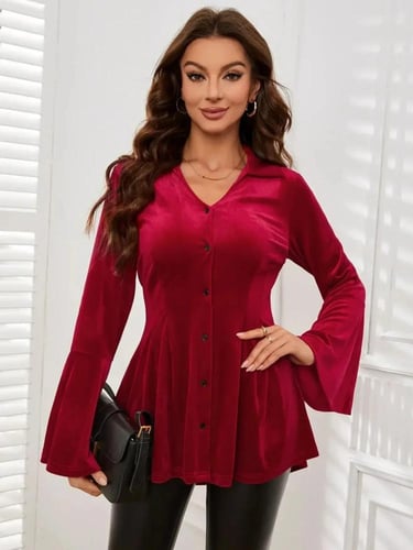 قميص طويل الأكمام