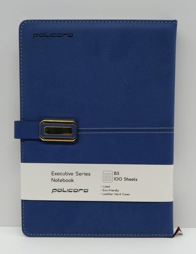 دفتر ملاحظات جلد كحلي 100 ورقة B5