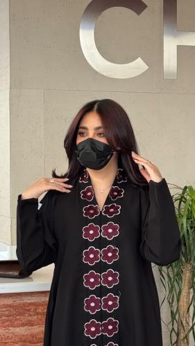 عباية نرجس عنابي