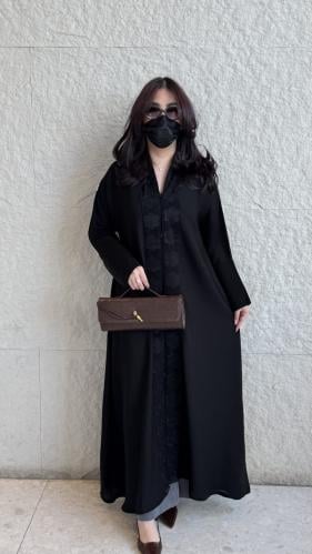عباية نرجس اسود