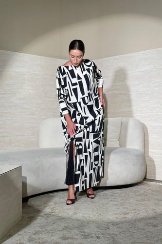 بدلة قطن اكمام استرتش فري سايز