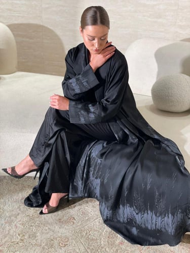 عباية و شيله كريب مشجر