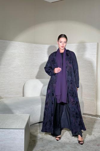 عباية حرير مطفي