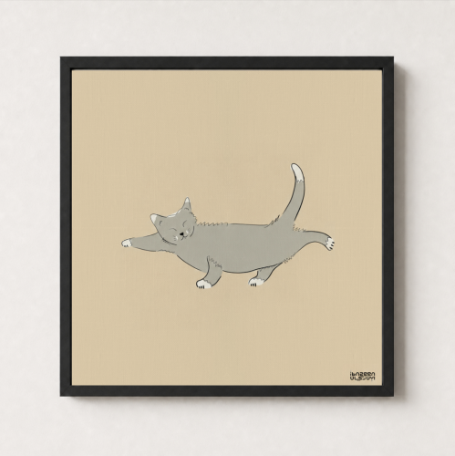 Warrior Pose Cat