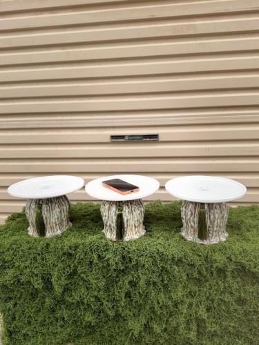 طقم 3 قطع صواني سيراميك فاخرة