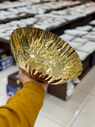 صواني ذهبي كبير فاخرة قطعة واحدة