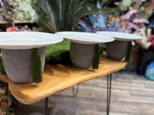 طقم 3 قطع صواني سيراميك فاخرة