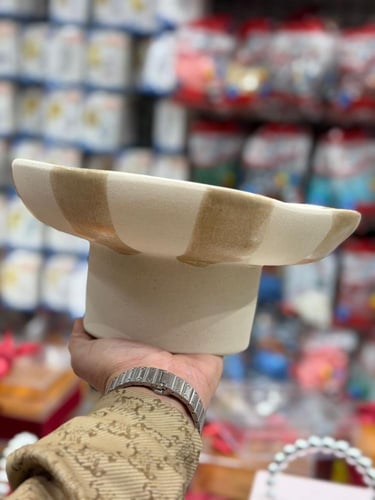 طقم 3 قطع صواني سيراميك فاخرة