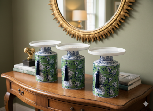 طقم 3 قطع صواني سيراميك فاخرة