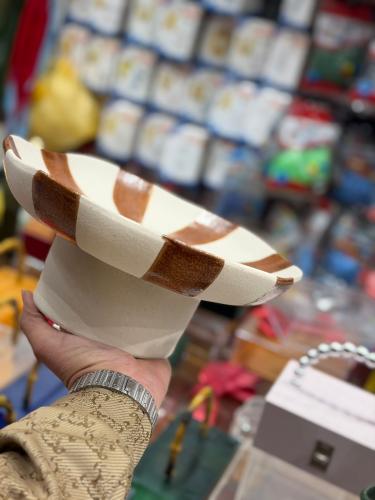 طقم 3 قطع صواني سيراميك فاخرة