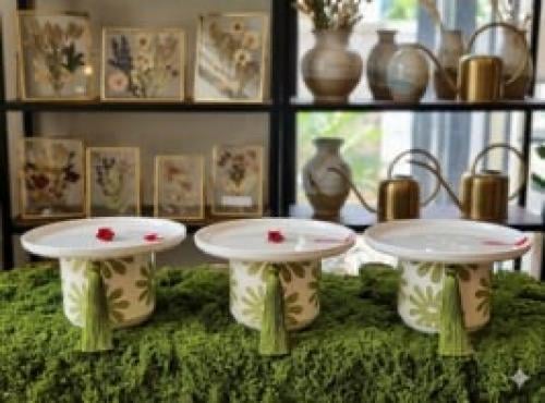 طقم 3 قطع صواني سيراميك