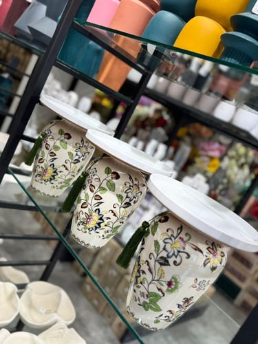 طقم 3 قطع صواني سيراميك فاخرة