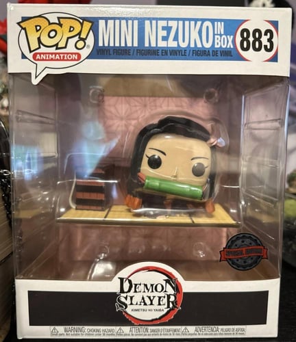 ‏Demon Slayer - Mini Nezuko in Box Funko 883 Speci...
