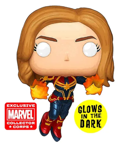 Funko Captain Marvel Exclusive GLOW فونكو حصري كاب...