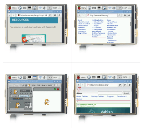 شاشة لمس 3.5 بوصة للرازبيري Raspberry Pi