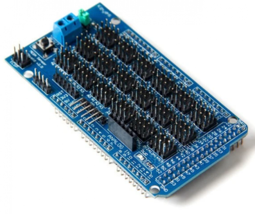 Sensor shield compatible with Arduino Mega