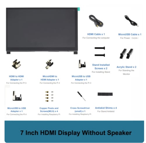 شاشة لمس راسبيري باي مقاس 7 انش