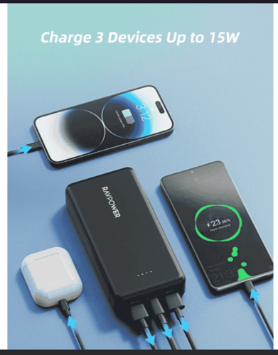 باور بانك RAVPower PD Pioneer 20000mAh 15W 4-Port