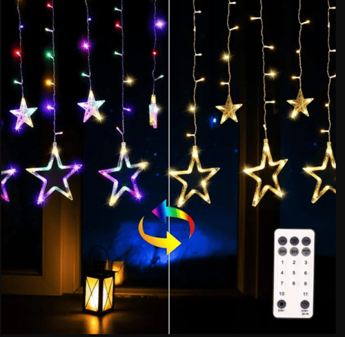 إضاءة على شكل نجوم Star Curtain Lights