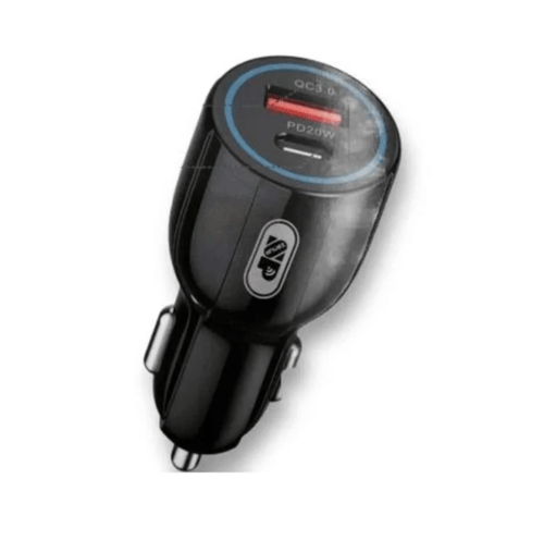 راس شاحن 2 مدخل USB وتايب سي بقوه 20 وات ISNUP 600...