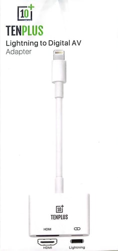 تن بلس- TENPLUS-كيبل محول من لايتنينق الي HDMI و U...