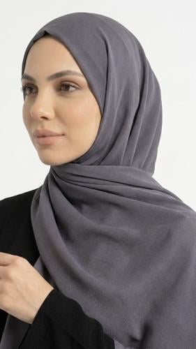 طرحة سادة باللون رمادي موف