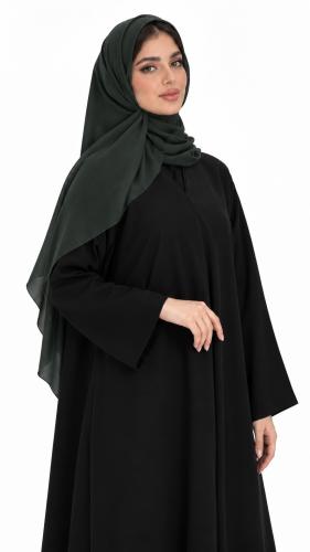 طرحة سادة باللون الاخضر الداكن