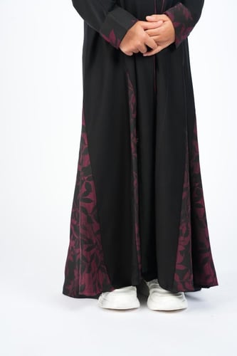 عباية بناتي بقماش إنترنت فاخر باللون الوردي