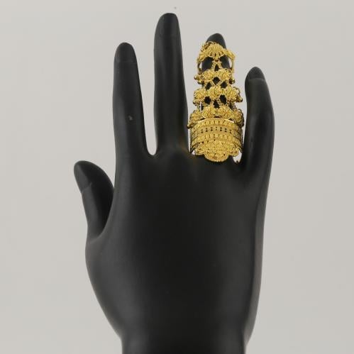 خاتم ذهب بتصميم مميز ملفت - عيار 21