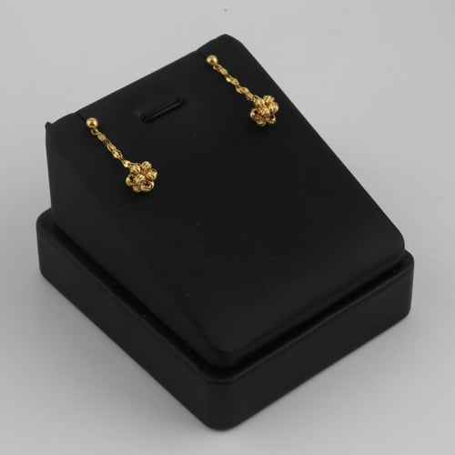 طقم ذهب بتصميم مميز كرات الليزر - عيار 21