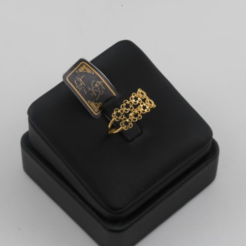 طقم ذهب ورود صفين - عيار 21