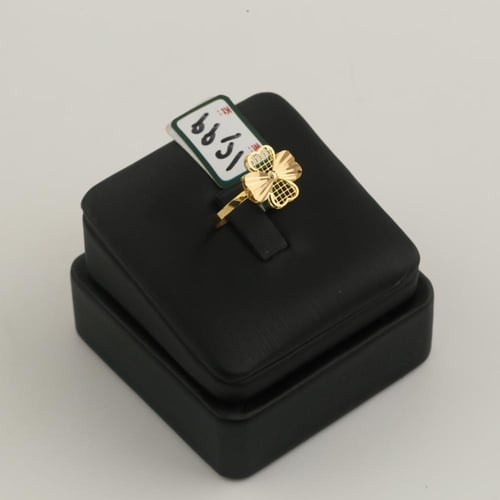 طقم ذهب وردة جذابة - عيار 21