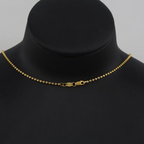 نصف طقم ذهب بتصميم فصوص ملونة - عيار 21