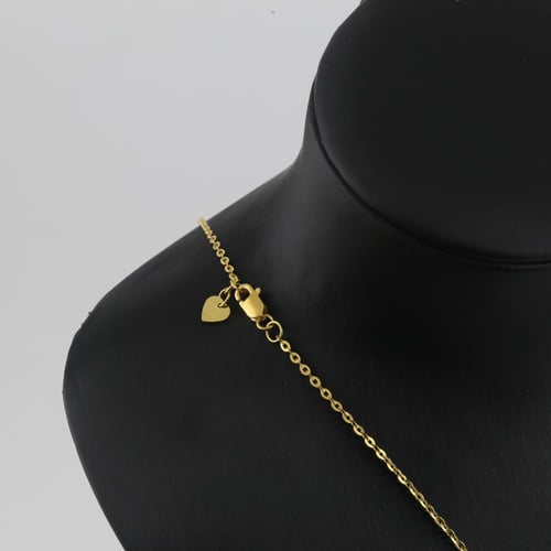 طقم ذهب مربعات مزخرفة - عيار 21