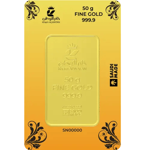 Raw national coin | weight 50 grams | 24 karat