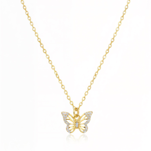 سلسال فراشة - Butterfly Pendant Necklace